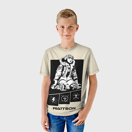 Детская футболка Apex Legends Wattson / 3D-принт – фото 3