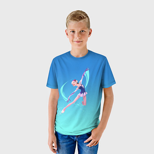 Детская футболка Фигурное катание / 3D-принт – фото 3