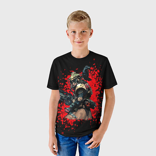 Детская футболка Bloodhound 3D Black / 3D-принт – фото 3