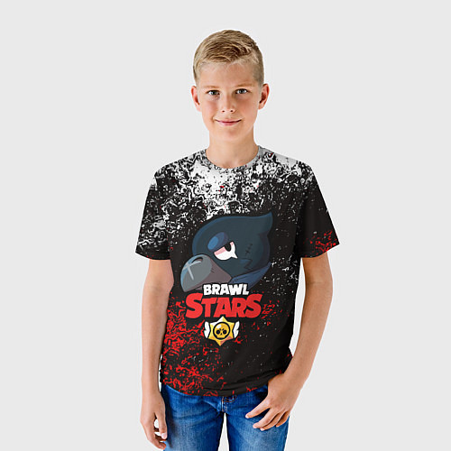 Детская футболка BRAWL STARS CROW / 3D-принт – фото 3