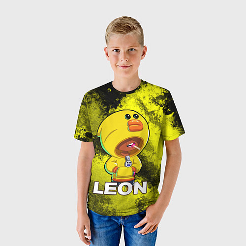 Детская футболка Brawl Stars SALLY LEON / 3D-принт – фото 3