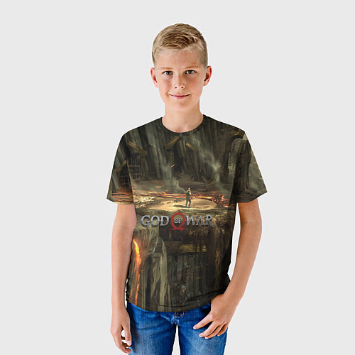 Детская футболка GOD OF WAR / 3D-принт – фото 3