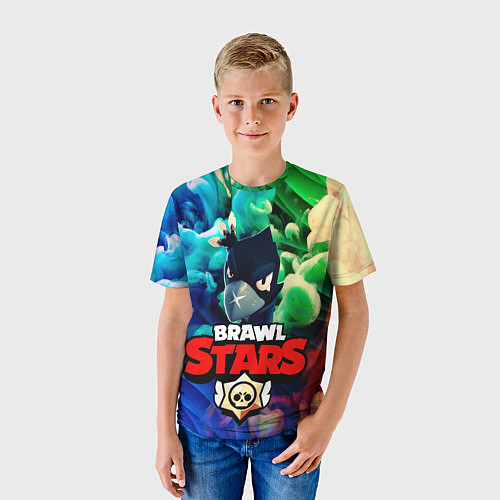 Детская футболка Brawl Stars - Crow / 3D-принт – фото 3