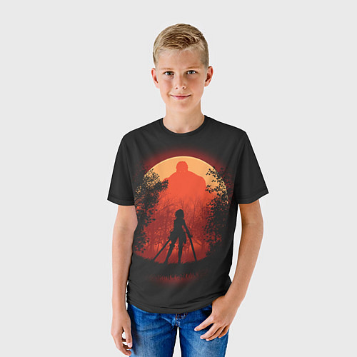 Детская футболка Атака Титанов / 3D-принт – фото 3