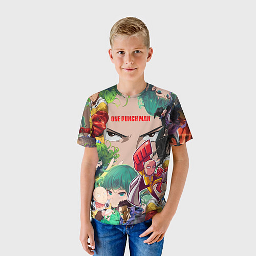 Детская футболка Ванпанчмен / 3D-принт – фото 3