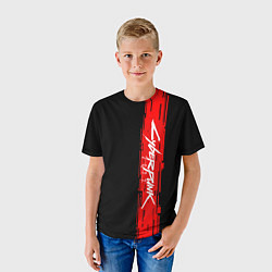 Футболка детская CYBERPUNK 2077, цвет: 3D-принт — фото 2