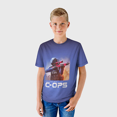 Детская футболка Critical Ops / 3D-принт – фото 3