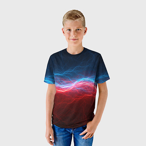 Детская футболка Огонь и лёд / 3D-принт – фото 3