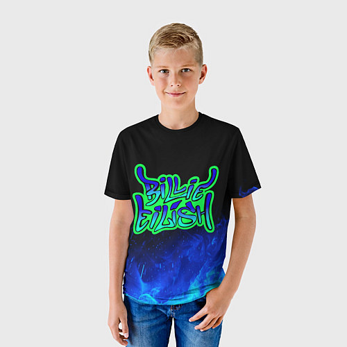 Детская футболка Билли Айлиш / 3D-принт – фото 3