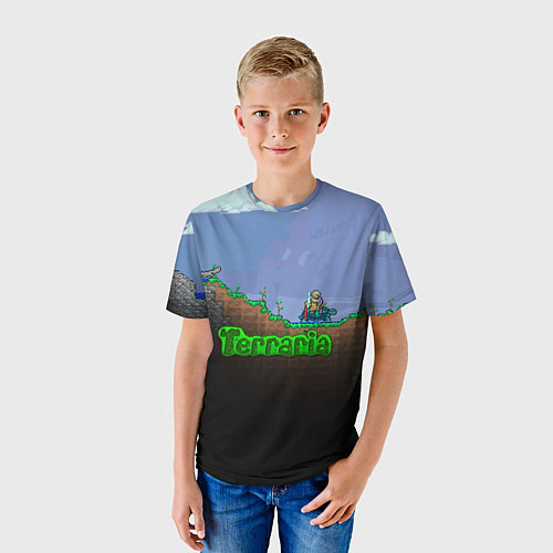Детская футболка Terraria game / 3D-принт – фото 3