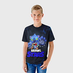 Футболка детская Brawl Stars Blue Hex, цвет: 3D-принт — фото 2
