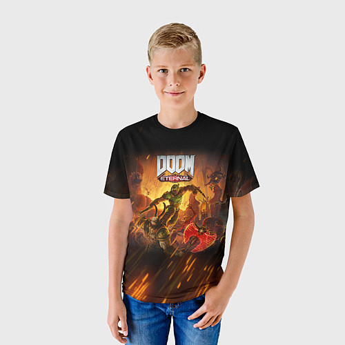 Детская футболка DOOM / 3D-принт – фото 3