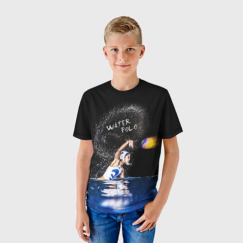 Детская футболка Water polo / 3D-принт – фото 3