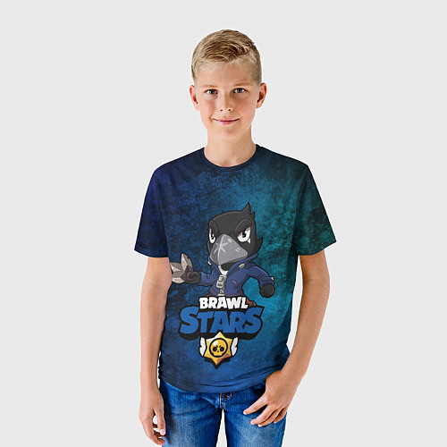 Детская футболка Brawl Stars CROW / 3D-принт – фото 3