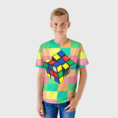 Детская футболка Кубик Рубика / 3D-принт – фото 3