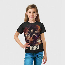 Футболка детская Ahri, цвет: 3D-принт — фото 2