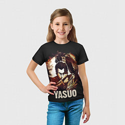 Футболка детская Yasuo, цвет: 3D-принт — фото 2
