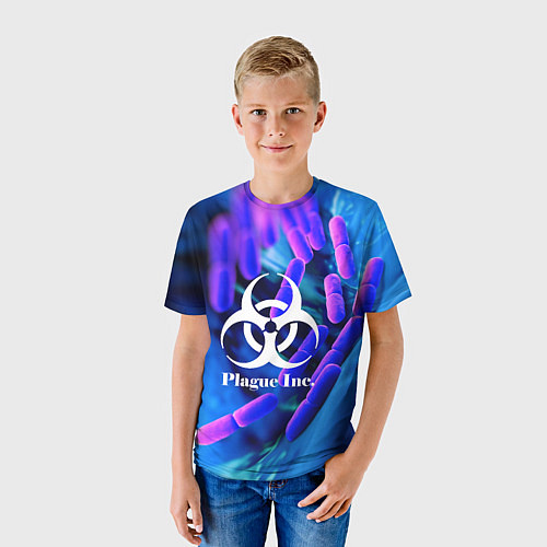 Детская футболка PLAGUE INC / 3D-принт – фото 3