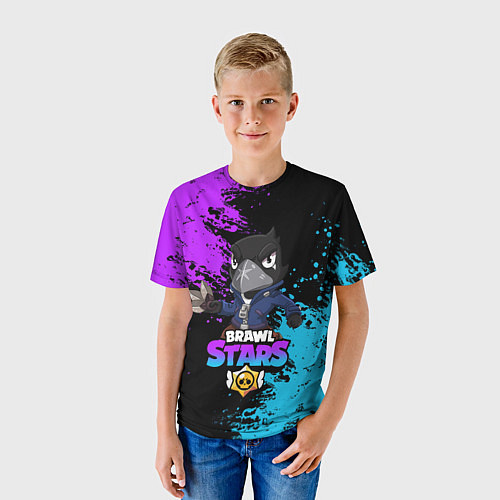 Детская футболка Brawl Stars Crow / 3D-принт – фото 3