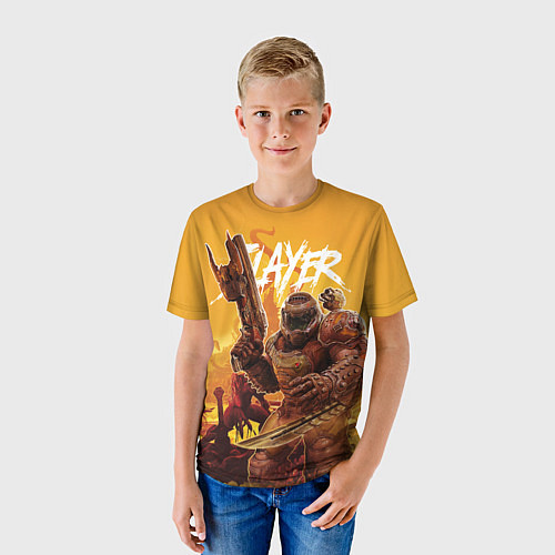 Детская футболка Doom Slayer / 3D-принт – фото 3