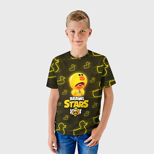 Детская футболка Brawl Stars Leon Sally / 3D-принт – фото 3