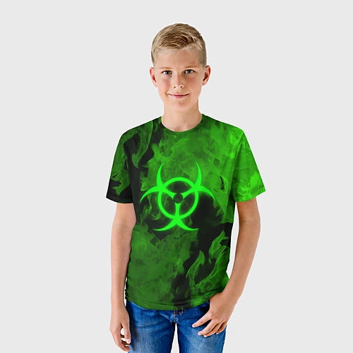 Детская футболка BIOHAZARD / 3D-принт – фото 3
