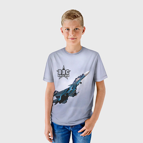 Детская футболка ВВС России / 3D-принт – фото 3