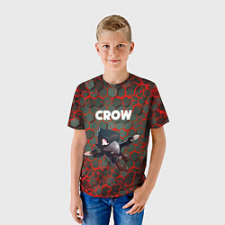 Футболка детская BRAWL STARS CROW, цвет: 3D-принт — фото 2