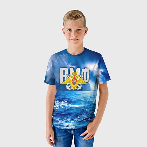 Детская футболка ВМФ / 3D-принт – фото 3
