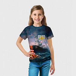 Футболка детская ВМФ, цвет: 3D-принт — фото 2