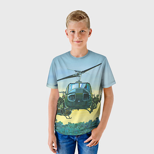 Детская футболка Вертолеты / 3D-принт – фото 3