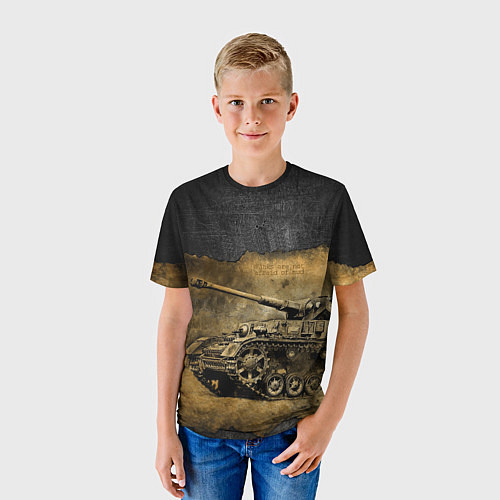 Детская футболка Tanks are not afraid mud / 3D-принт – фото 3
