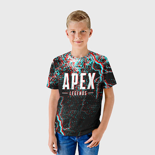 Детская футболка APEX LEGENDS GLITCH / 3D-принт – фото 3