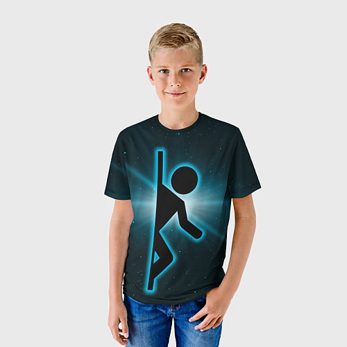 Детская футболка Portal space / 3D-принт – фото 3