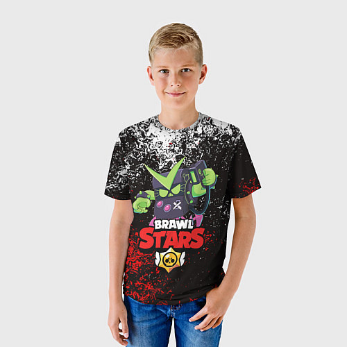 Детская футболка BRAWL STARS VIRUS 8-BIT / 3D-принт – фото 3