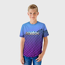 Футболка детская Roblox Gradient Pattern, цвет: 3D-принт — фото 2