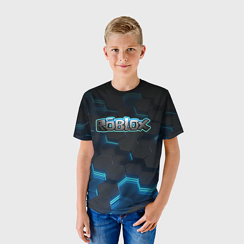 Детская футболка Roblox Neon Hex / 3D-принт – фото 3
