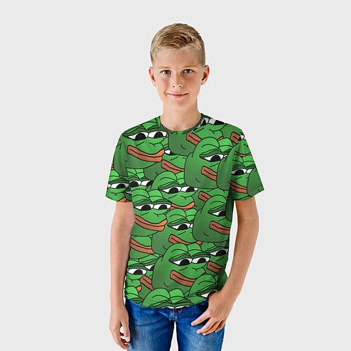 Детская футболка Pepe The Frog / 3D-принт – фото 3