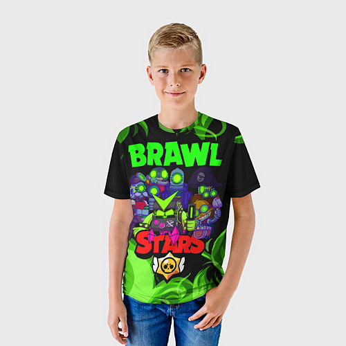 Детская футболка BRAWL STARS ROBO-TEAM / 3D-принт – фото 3