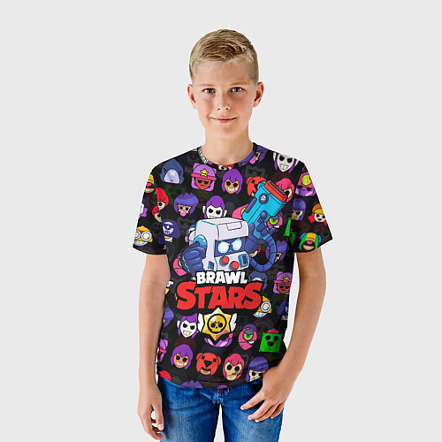 Детская футболка BRAWL STARS 8-BIT / 3D-принт – фото 3
