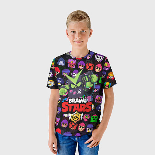 Детская футболка BRAWL STARS VIRUS 8-BIT / 3D-принт – фото 3