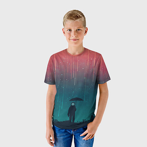 Детская футболка Космический Дождь / 3D-принт – фото 3