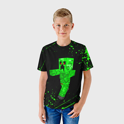 Детская футболка MINECRAFT CREEPER / 3D-принт – фото 3
