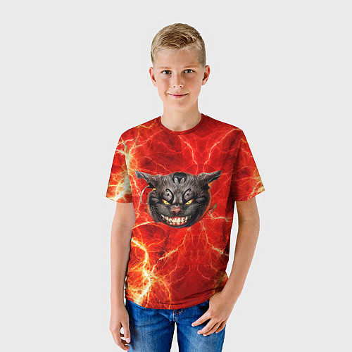 Детская футболка Грозовой, кошак / 3D-принт – фото 3