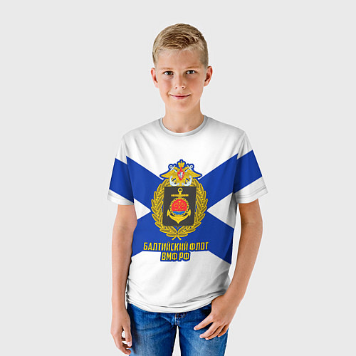Детская футболка Балтийский флот ВМФ РФ / 3D-принт – фото 3