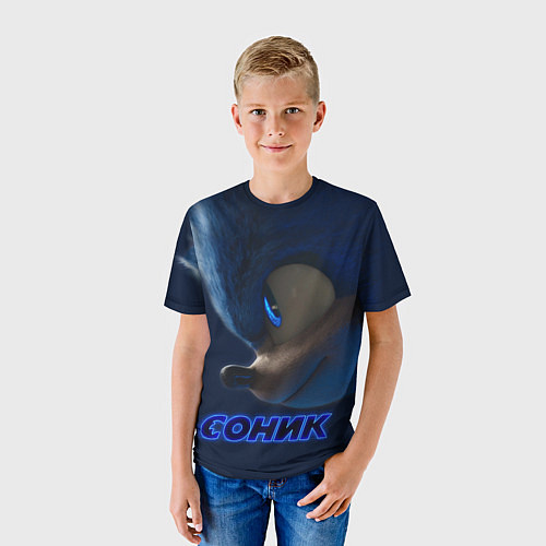Детская футболка SONIC / 3D-принт – фото 3