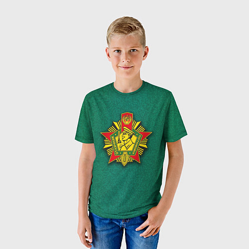 Детская футболка Отличник погранвойск / 3D-принт – фото 3
