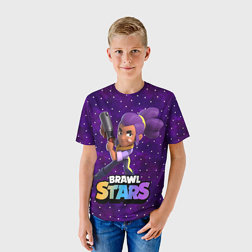 Детская футболка Brawl stars Шелли / 3D-принт – фото 3