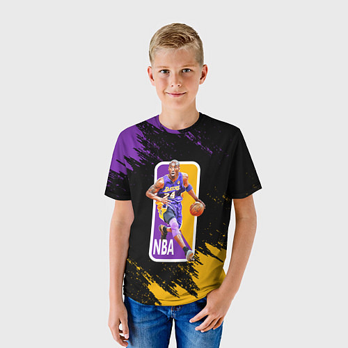 Детская футболка LA LAKERS KOBE BRYANT / 3D-принт – фото 3