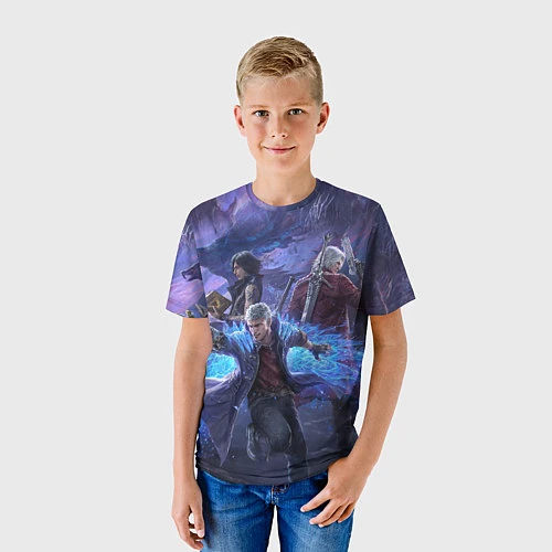 Детская футболка DEVIL MAY CRY / 3D-принт – фото 3
